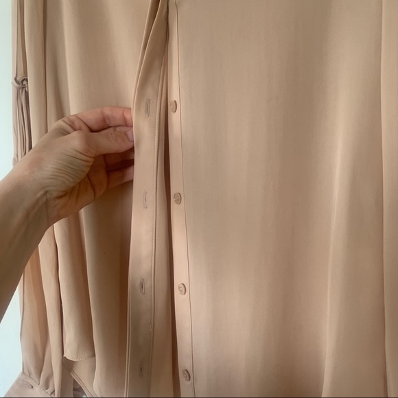 Haute Hippie Silk Georgette Blouse In Blush - Picture 6 of 11